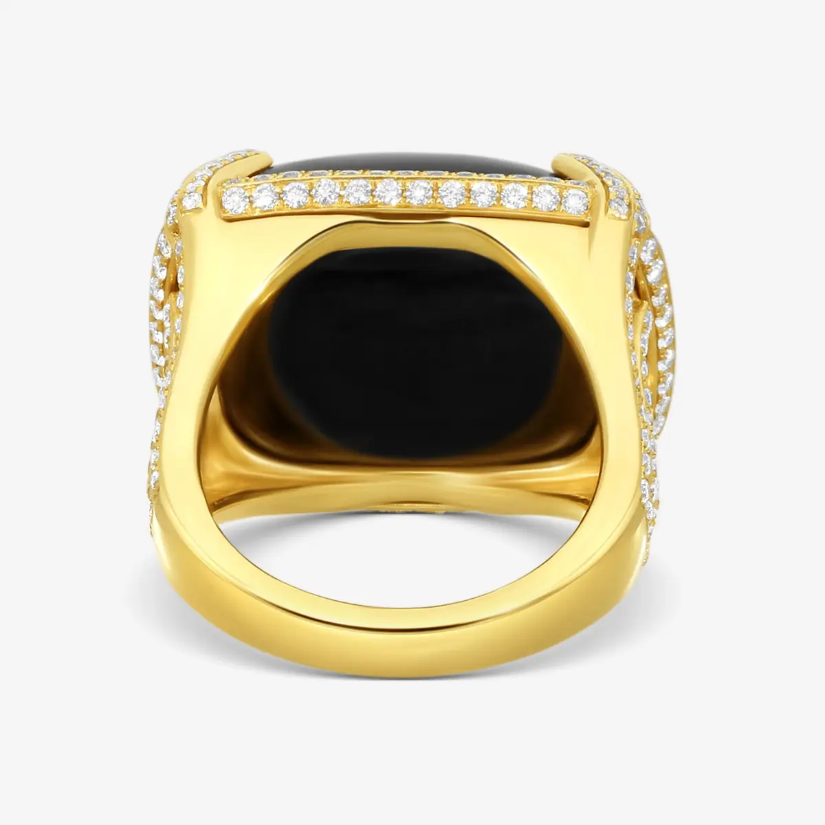 GOSHWARA Goshwara Rock N Roll 18K Yellow Gold Onyx & Diamond Ring Sz. 7 by The Solist | Thumbnail 4 GOSHWARA Goshwara Rock N Roll 18K Yellow Gold Onyx & Diamond Ring Sz. 7 by The Solist | Thumbnail 4