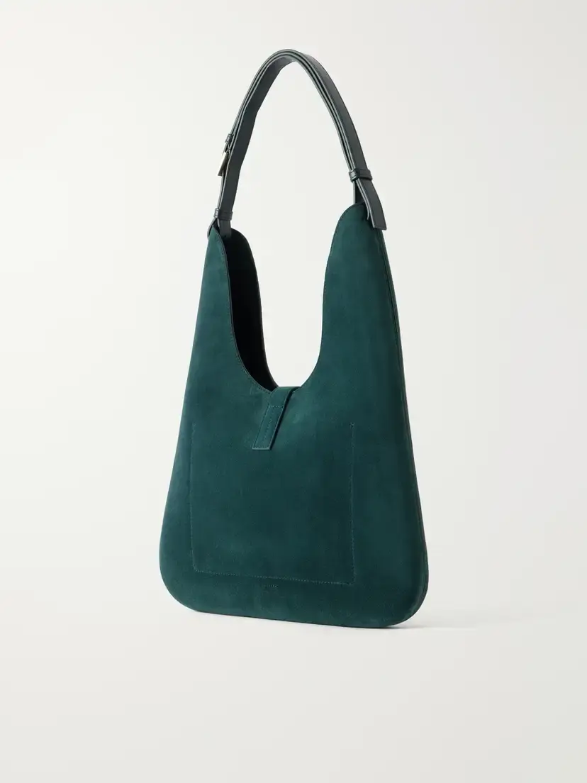 Tom Ford Kara T-embellished Medium Suede Shoulder Bag | Thumbnail 4 Tom Ford Kara T-embellished Medium Suede Shoulder Bag | Thumbnail 4