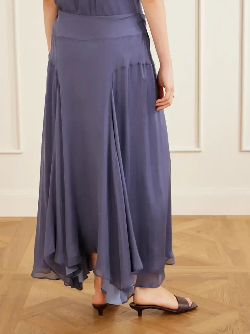 Kallmeyer Alyse Silk-chiffon Midi Skirt | Thumbnail 4