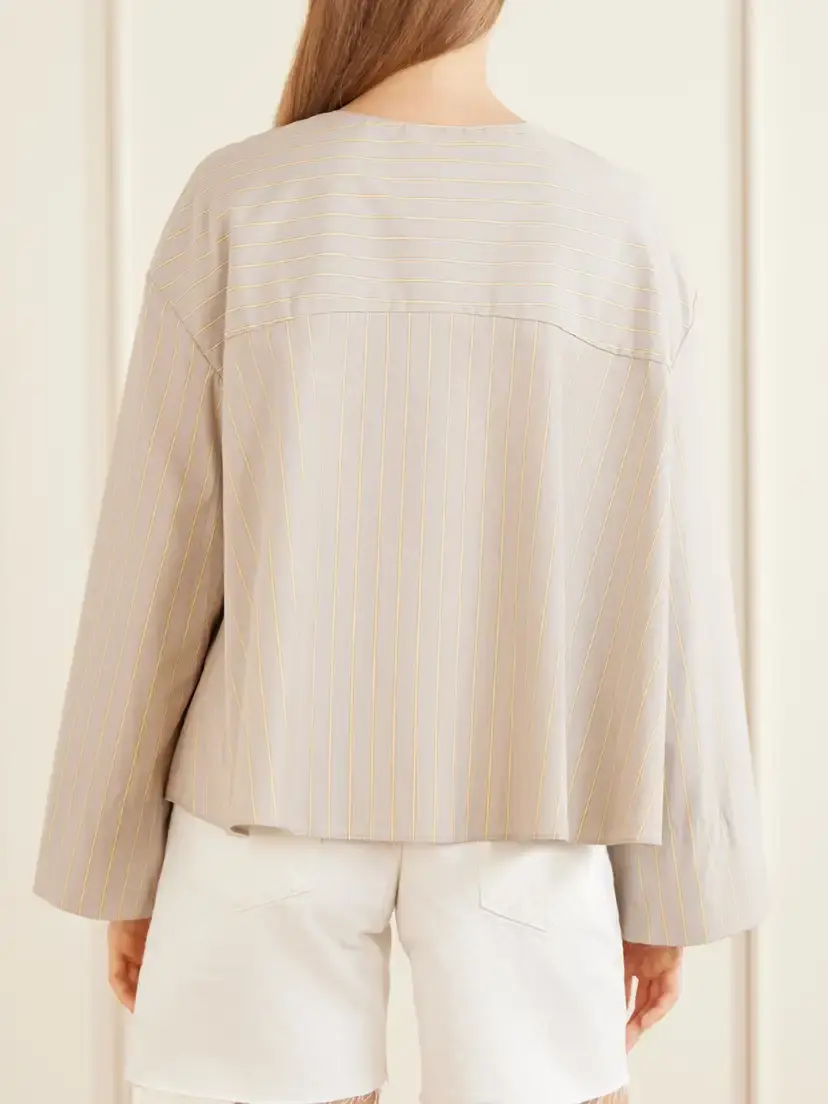Kallmeyer Marguerite Striped Cotton-poplin Blouse | Thumbnail 4 Kallmeyer Marguerite Striped Cotton-poplin Blouse | Thumbnail 4