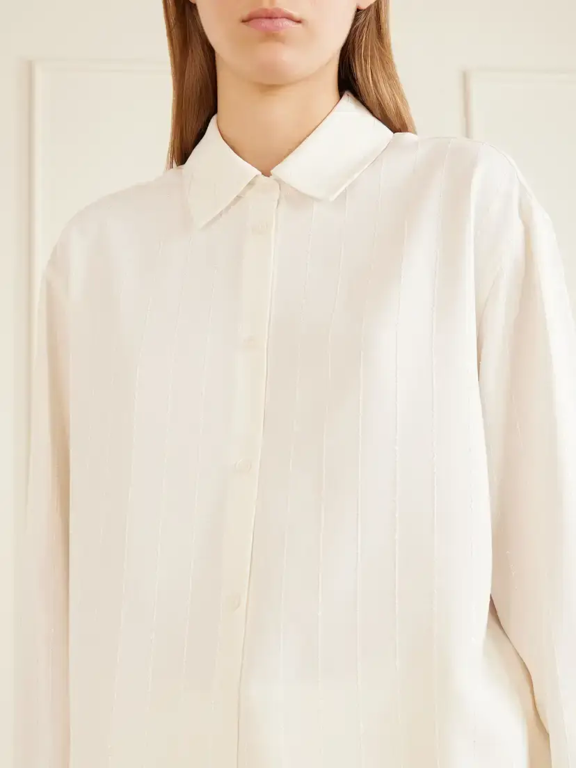 Kallmeyer Mollie Sequin-embellished Striped Twill Shirt | Thumbnail 5 Kallmeyer Mollie Sequin-embellished Striped Twill Shirt | Thumbnail 5
