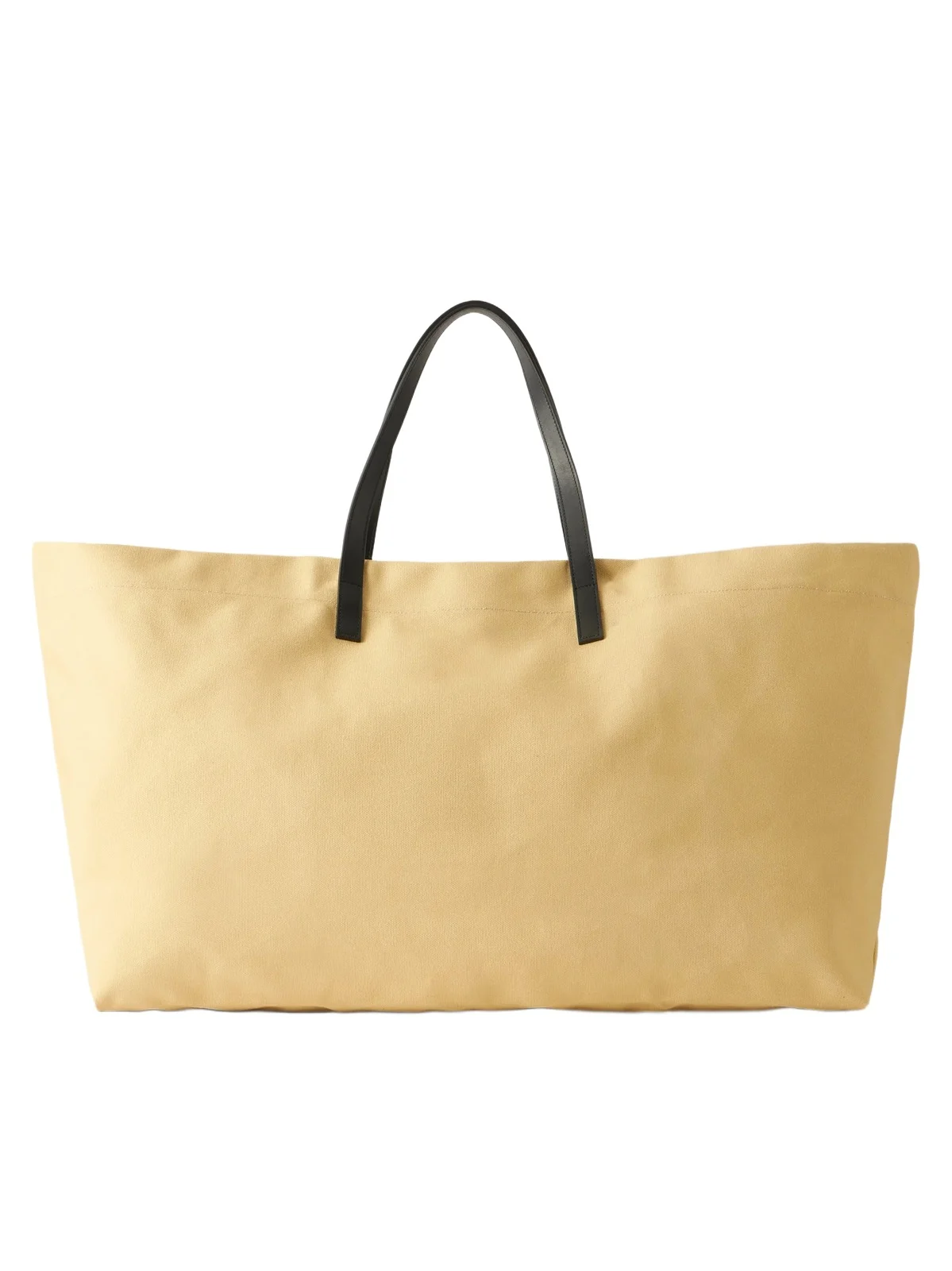 Cottage Leather-trimmed Canvas Tote Cottage Leather-trimmed Canvas Tote