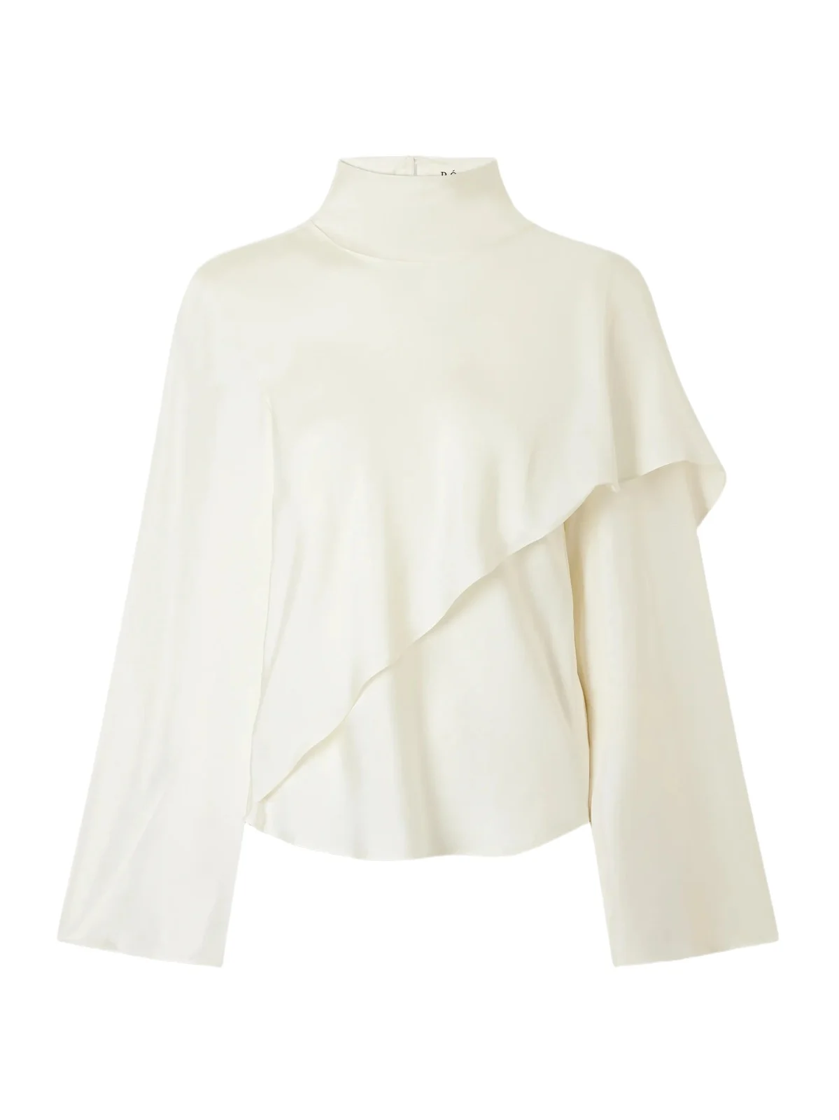 Scarf-detailed Silk-twill Blouse