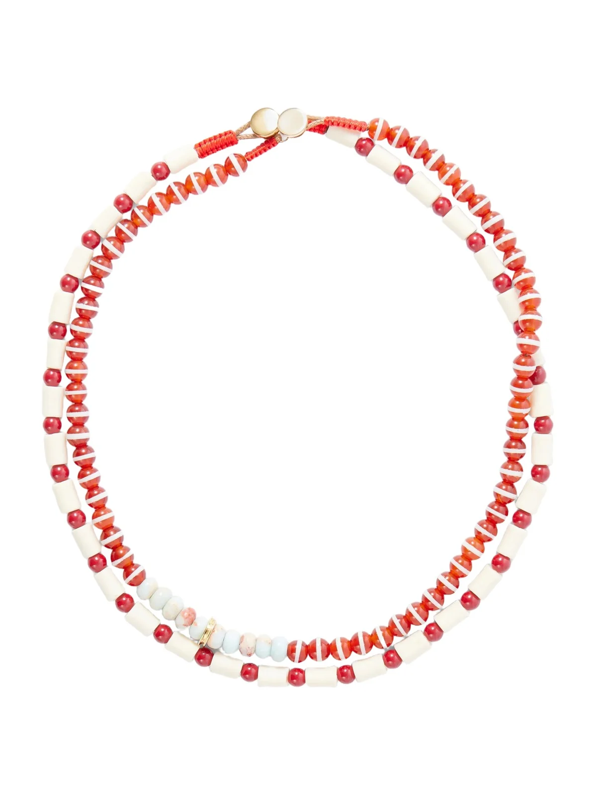 Paprika Set Of Two Beaded Necklaces Paprika Set Of Two Beaded Necklaces