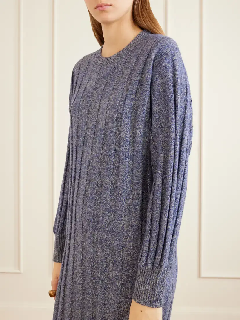 The Elder Statesman Ribbed Cashmere Maxi Dress | Thumbnail 4 The Elder Statesman Ribbed Cashmere Maxi Dress | Thumbnail 4