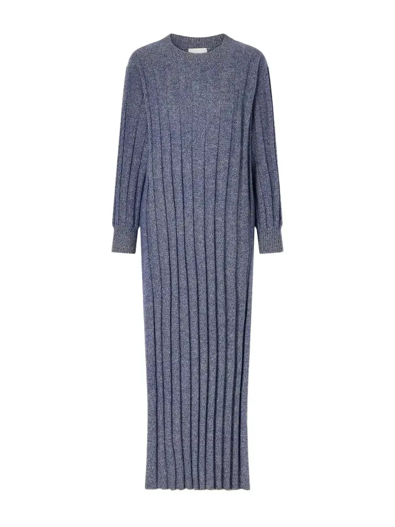 The Elder Statesman Ribbed Cashmere Maxi Dress | Image 1 The Elder Statesman Ribbed Cashmere Maxi Dress | Image 1