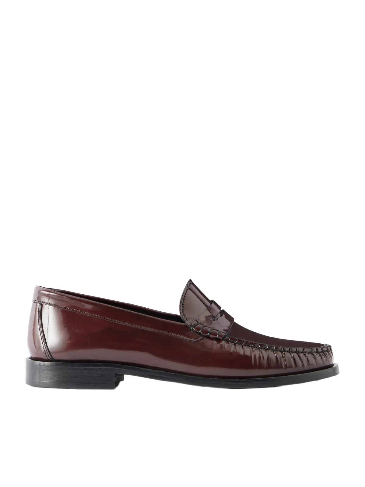 Terry Patent-leather Penny Loafers