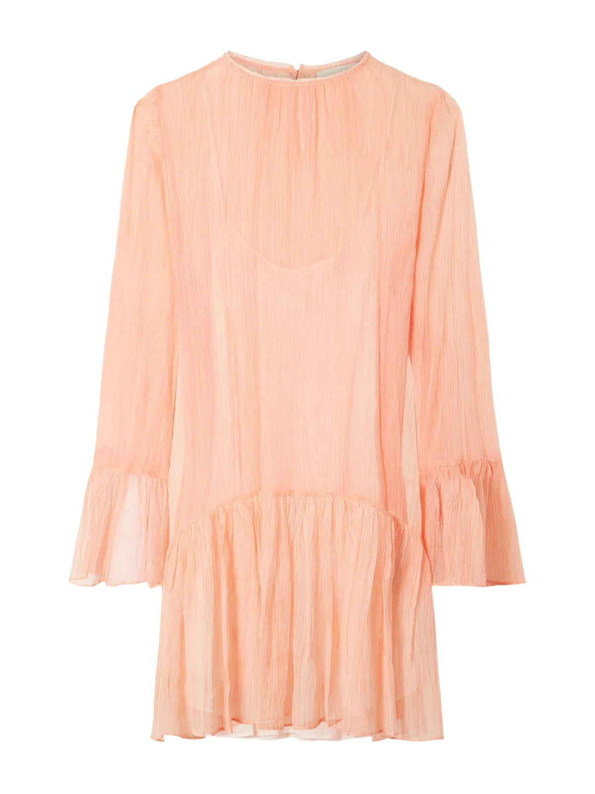 Emmeline Gathered Tiered Silk-chiffon Mini Dress Emmeline Gathered Tiered Silk-chiffon Mini Dress