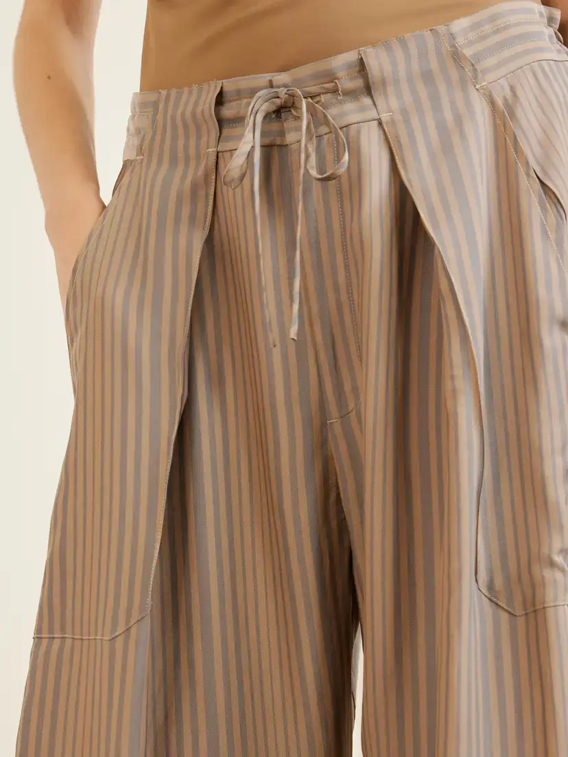 Kallmeyer Clemence Striped Twill Wide-leg Pants | Thumbnail 5 Kallmeyer Clemence Striped Twill Wide-leg Pants | Thumbnail 5