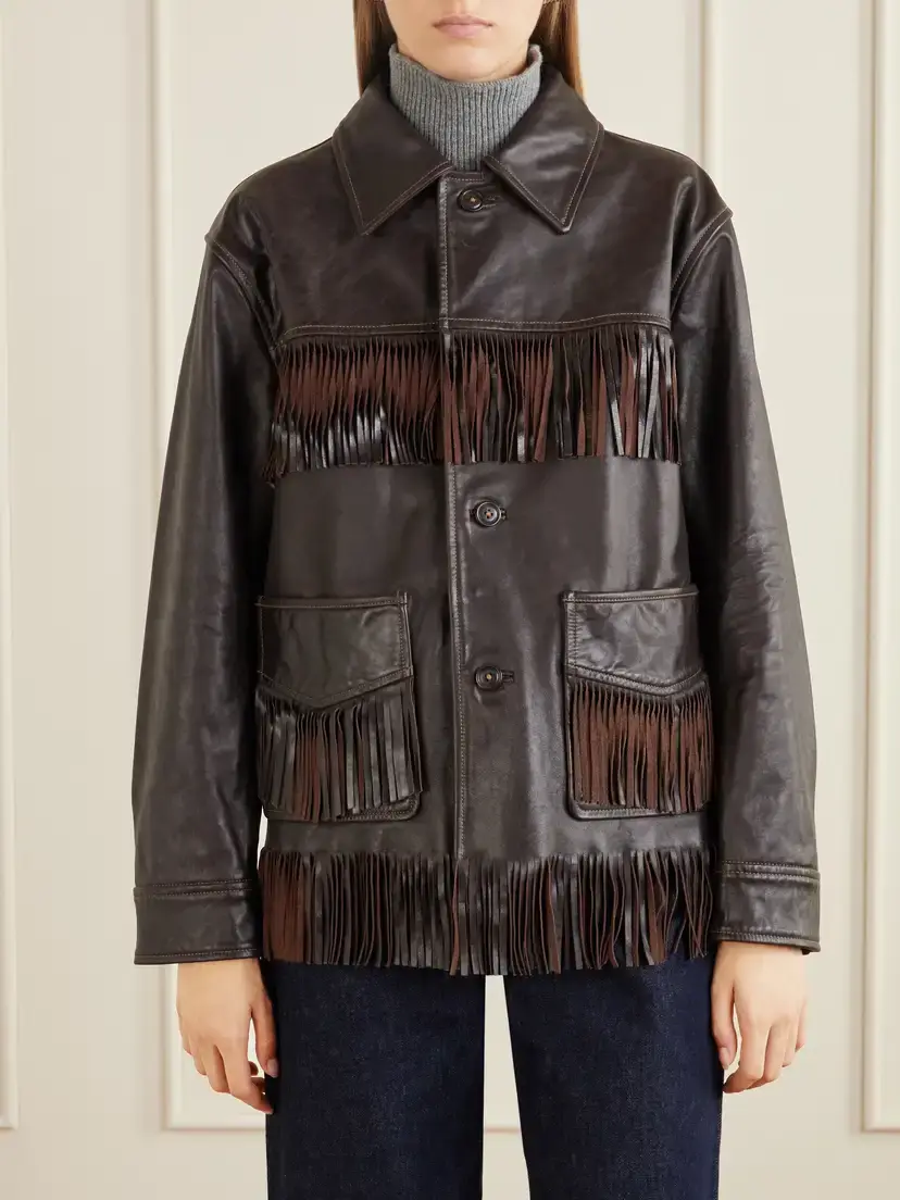 Polo Ralph Lauren Fringed Leather Jacket | Thumbnail 3 Polo Ralph Lauren Fringed Leather Jacket | Thumbnail 3