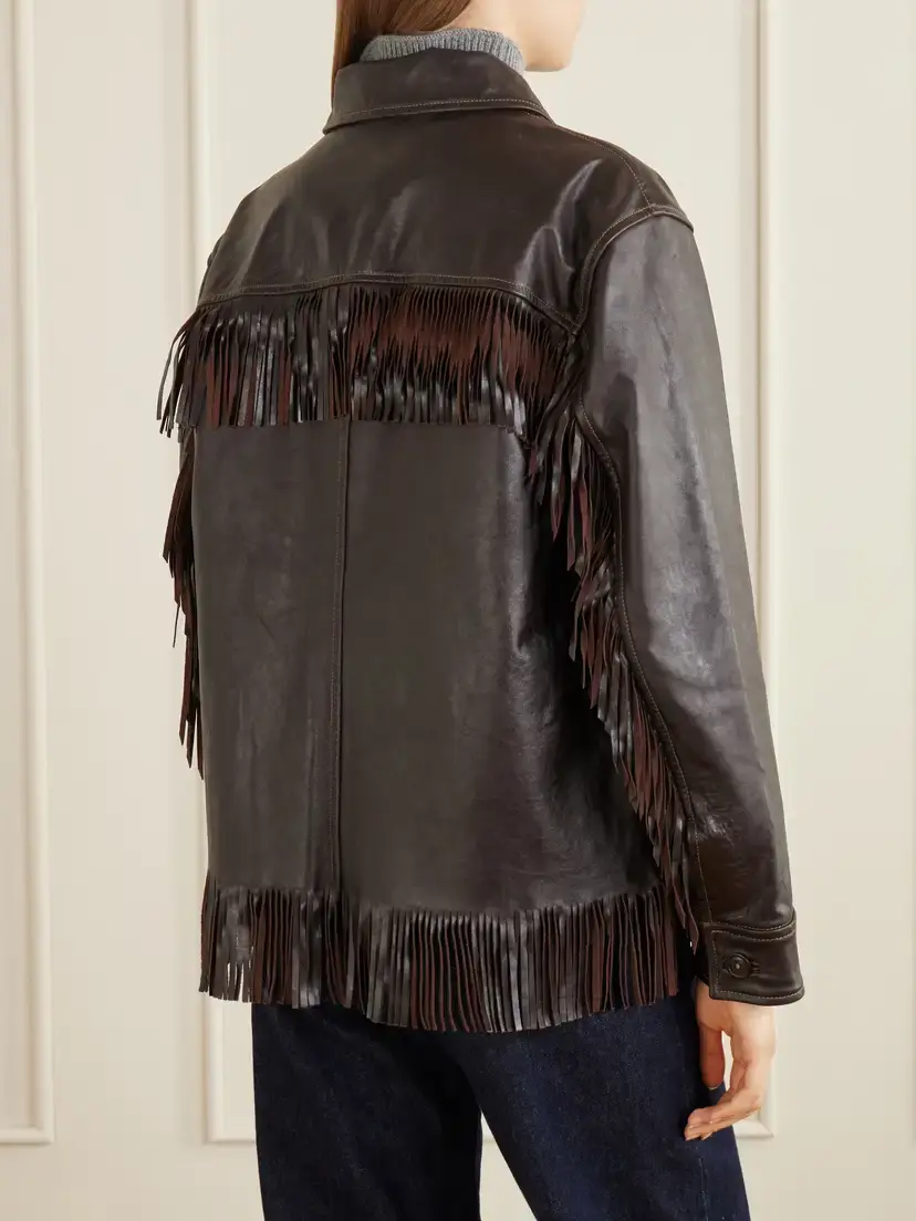 Polo Ralph Lauren Fringed Leather Jacket | Thumbnail 4 Polo Ralph Lauren Fringed Leather Jacket | Thumbnail 4