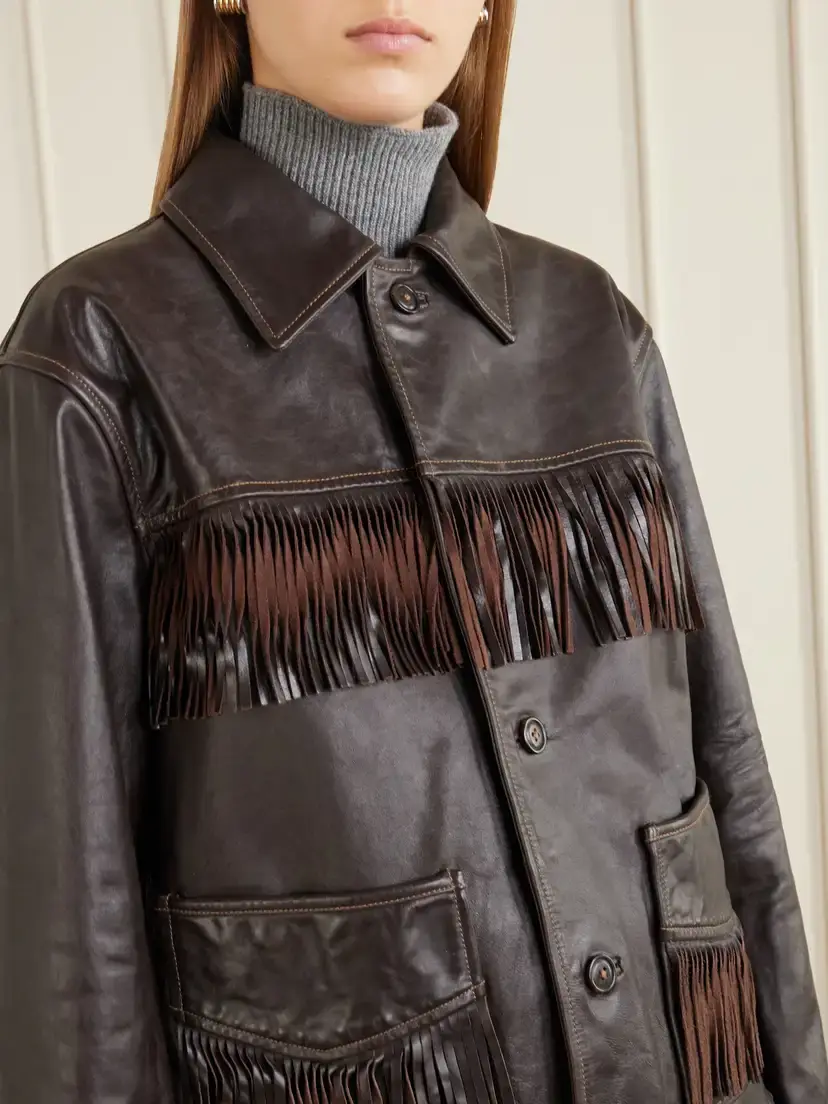 Polo Ralph Lauren Fringed Leather Jacket | Thumbnail 5 Polo Ralph Lauren Fringed Leather Jacket | Thumbnail 5