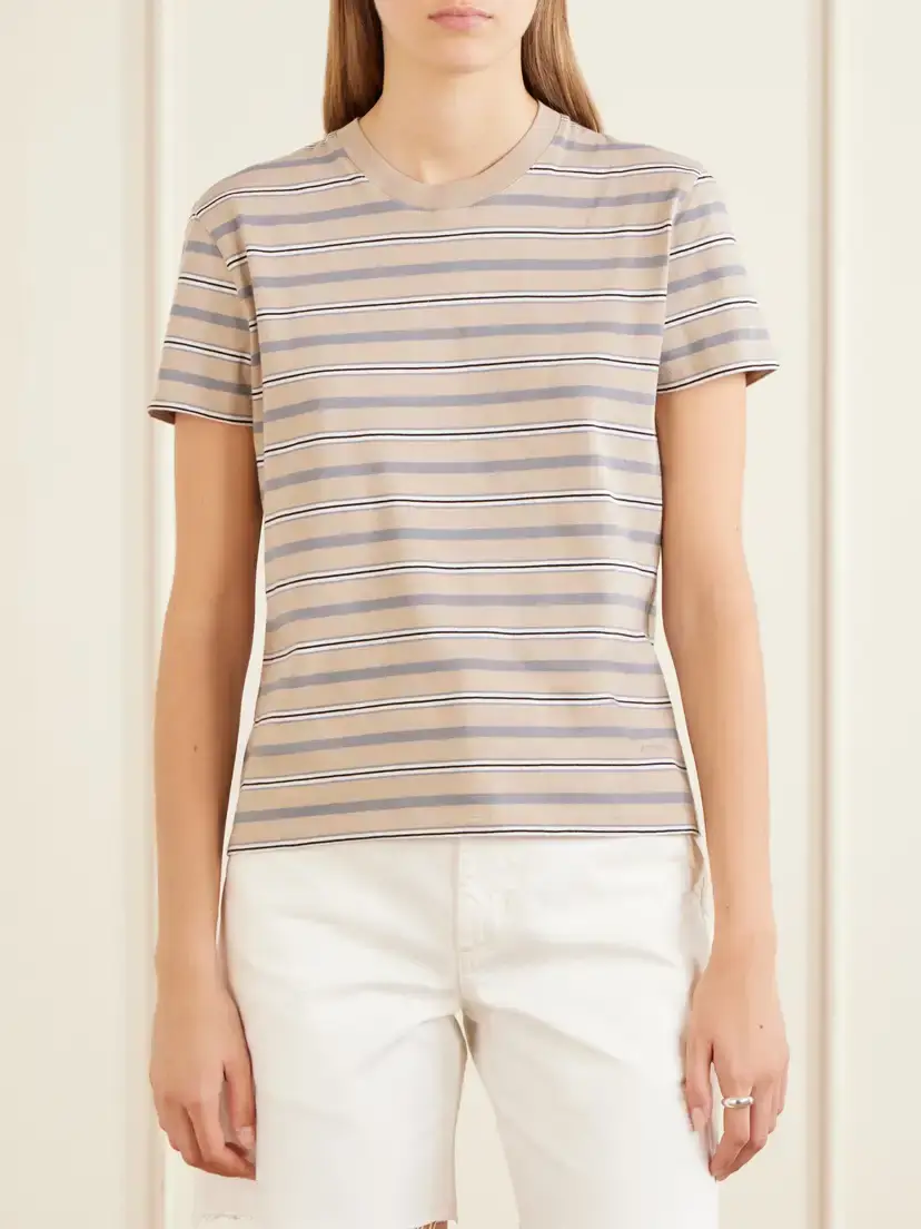 Kallmeyer Kenzie Striped Cotton-jersey T-shirt | Thumbnail 3