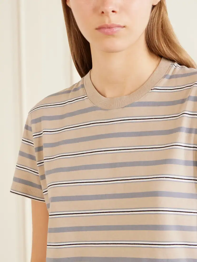 Kallmeyer Kenzie Striped Cotton-jersey T-shirt | Thumbnail 5