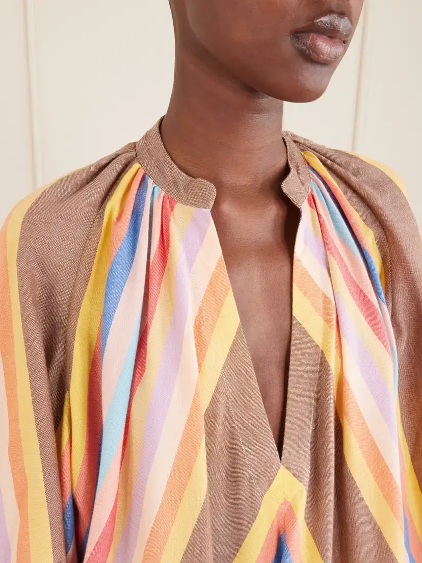 Marrakshi Life Striped Cotton Maxi Dress | Thumbnail 4 Marrakshi Life Striped Cotton Maxi Dress | Thumbnail 4