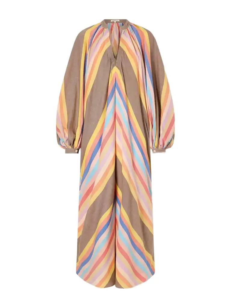 Marrakshi Life Striped Cotton Maxi Dress | Image 1 Marrakshi Life Striped Cotton Maxi Dress | Image 1