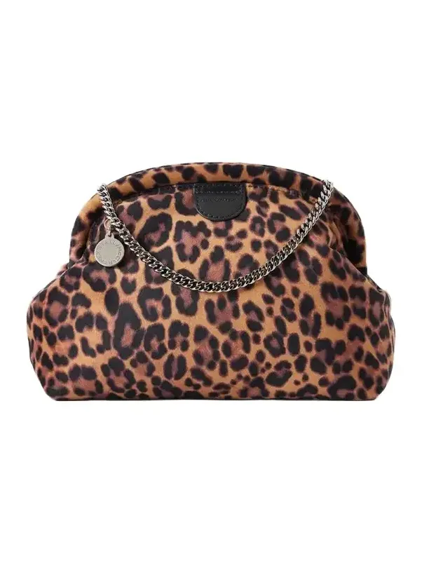 Falabella Leopard-print Velvet Clutch Falabella Leopard-print Velvet Clutch