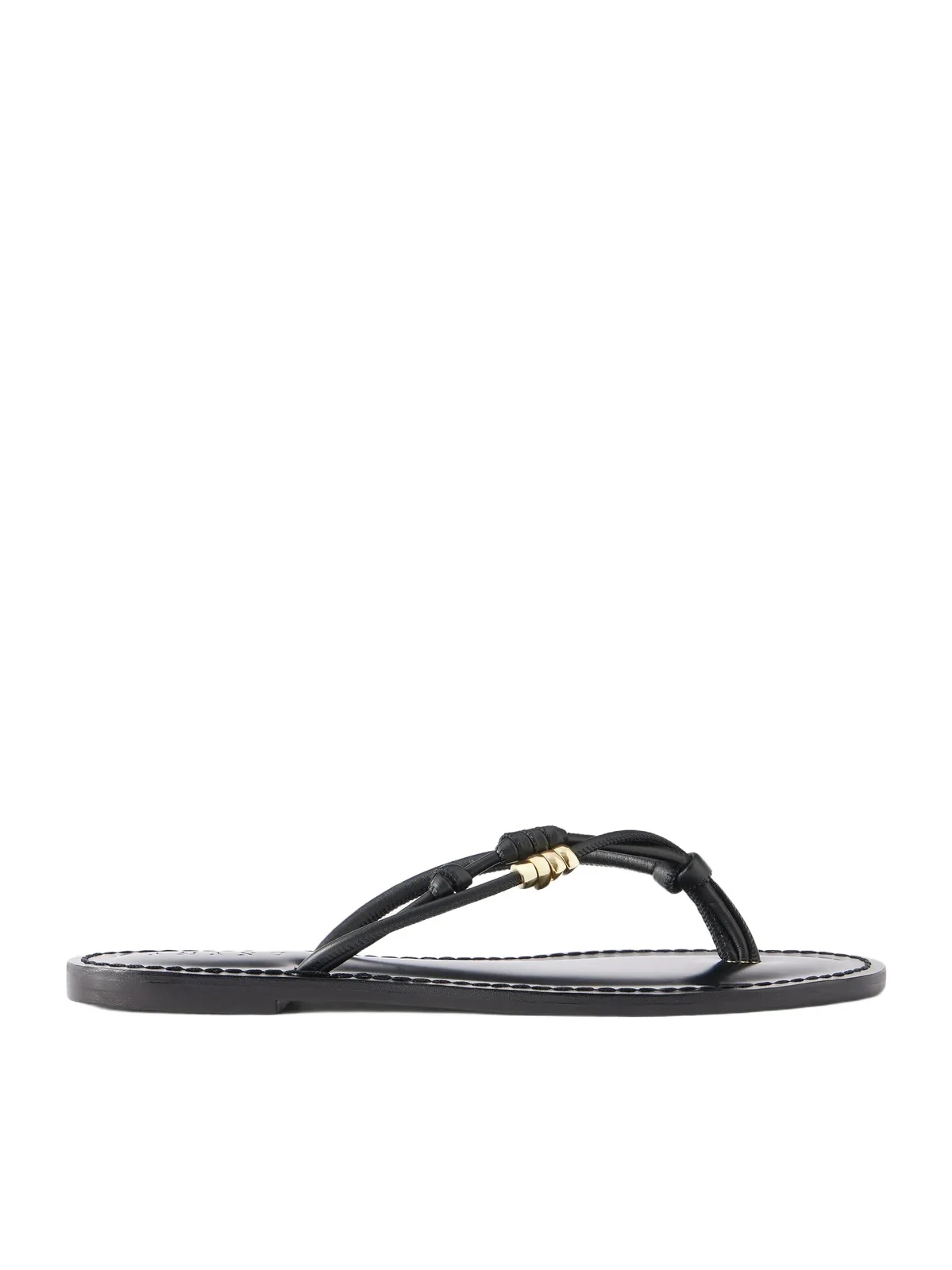 The Kiwayu Embellished Leather Sandals The Kiwayu Embellished Leather Sandals