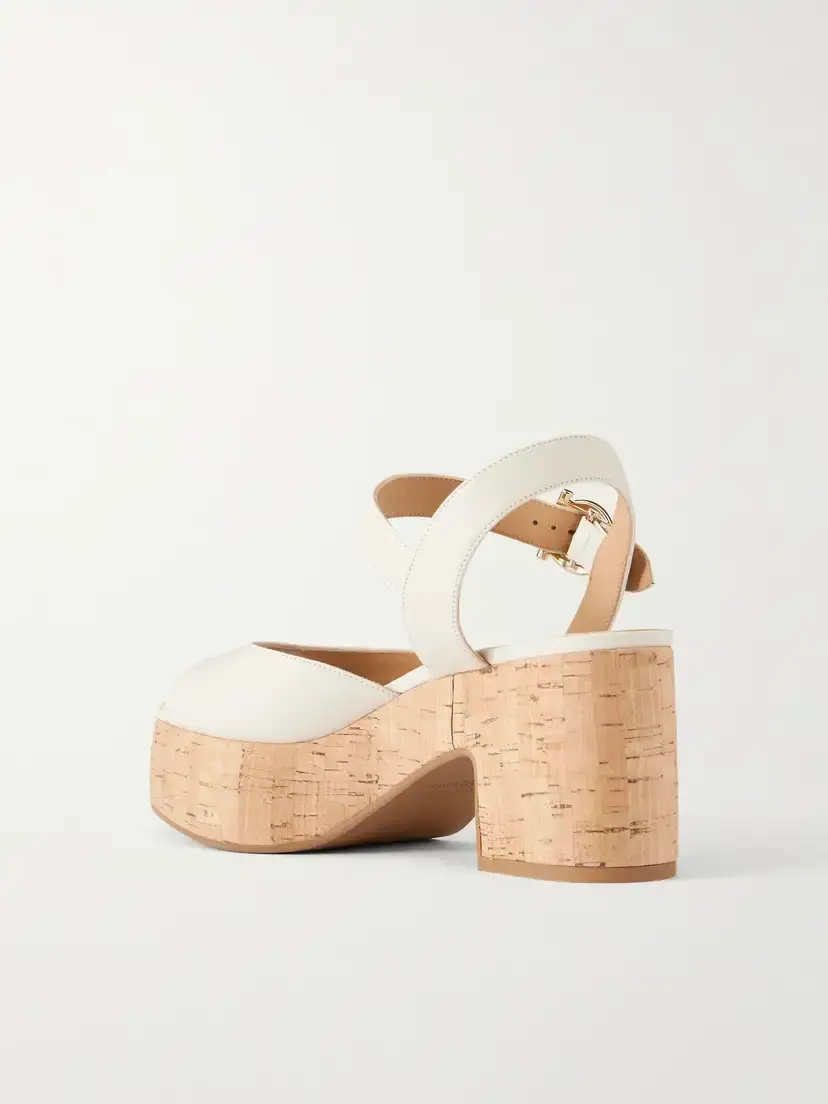 Ferragamo Nerea 90 Leather Platform Sandals | Thumbnail 3 Ferragamo Nerea 90 Leather Platform Sandals | Thumbnail 3