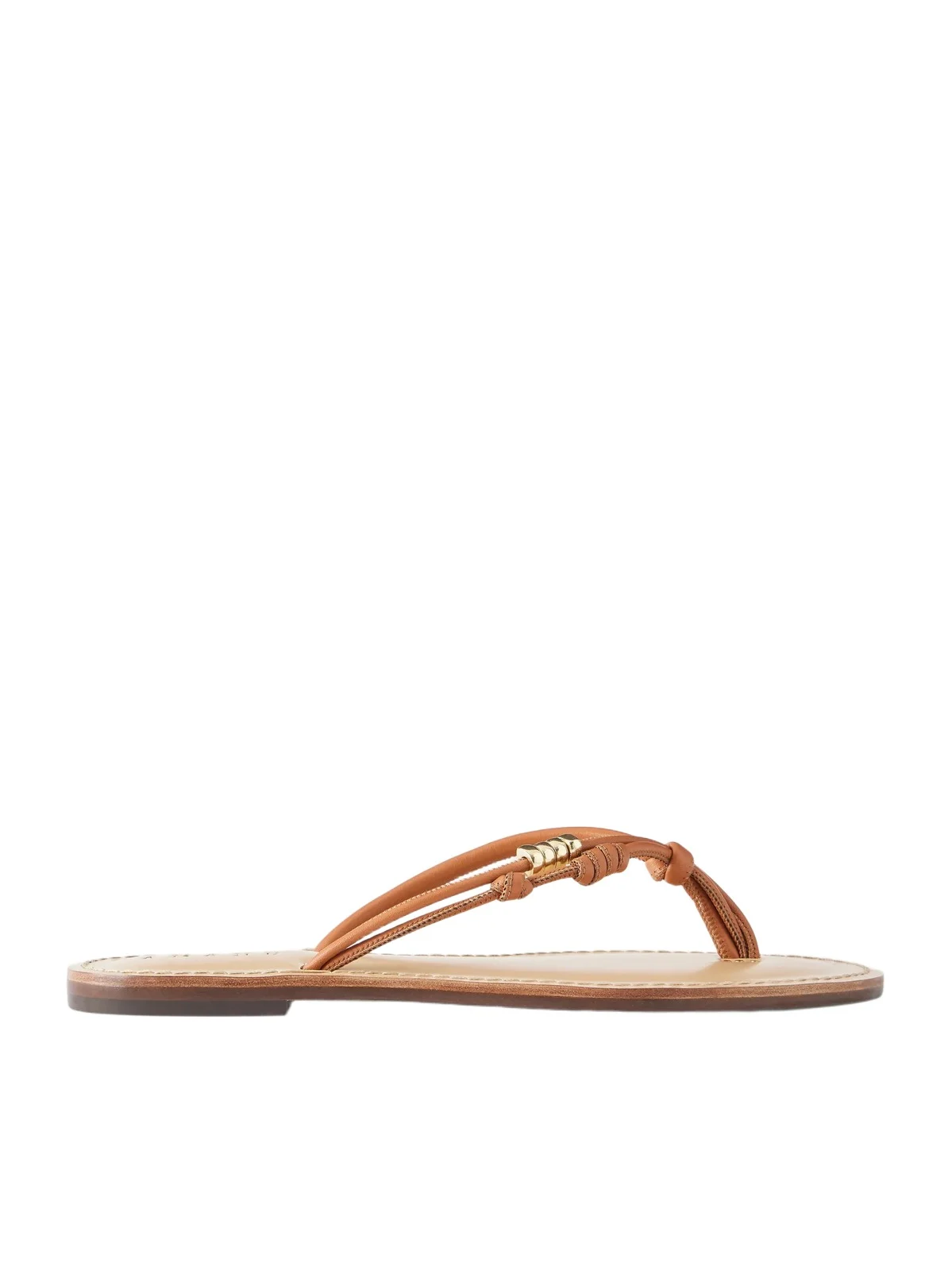 AMANU The Kiwayu Embellished Leather Sandals