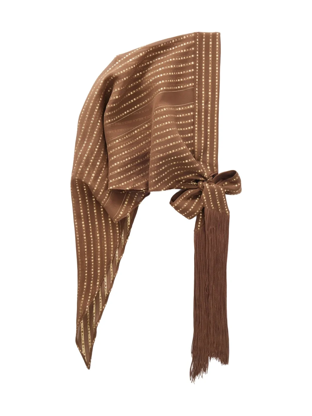 Casablanca Fringed Lurex Fil Coupé Silk-blend Chiffon Scarf Casablanca Fringed Lurex Fil Coupé Silk-blend Chiffon Scarf