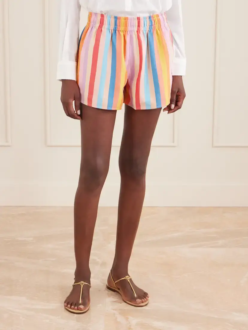 Marrakshi Life Striped Cotton-blend Shorts | Thumbnail 3 Marrakshi Life Striped Cotton-blend Shorts | Thumbnail 3