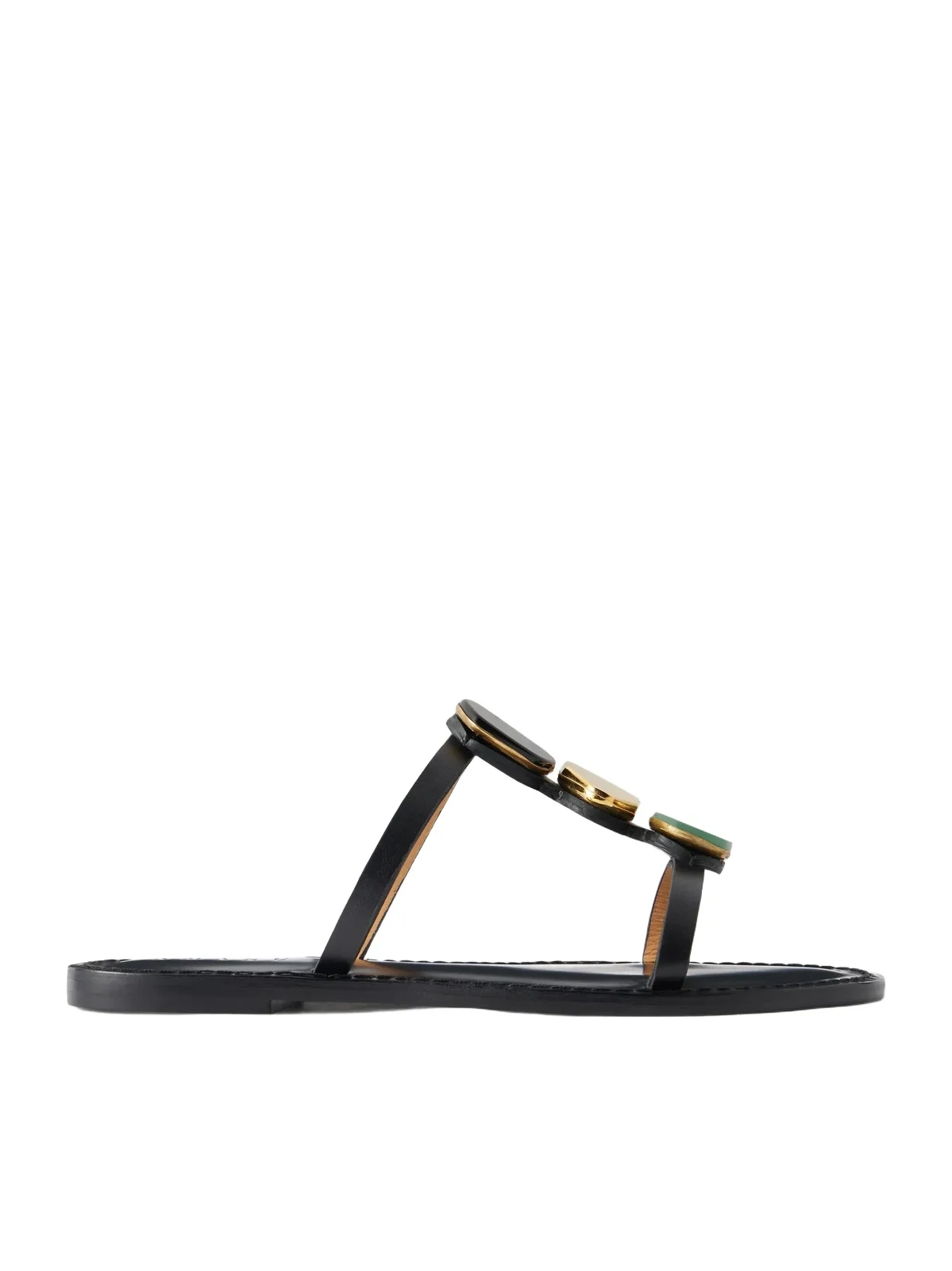 The Matobo Embellished Leather Sandals The Matobo Embellished Leather Sandals