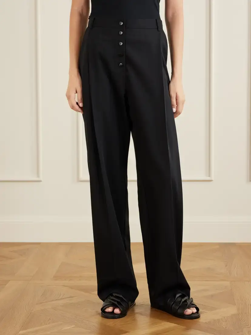 St. Agni Pleated Wool Wide-leg Pants | Thumbnail 3 St. Agni Pleated Wool Wide-leg Pants | Thumbnail 3