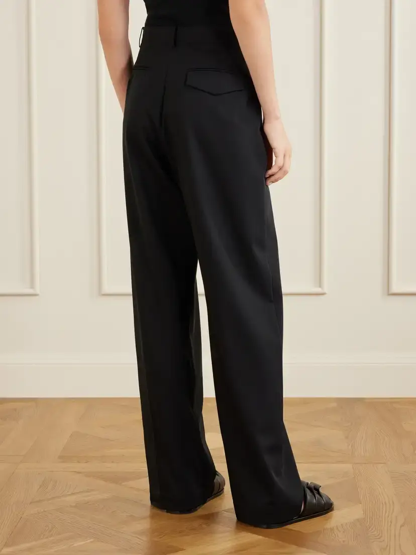 St. Agni Pleated Wool Wide-leg Pants | Thumbnail 4 St. Agni Pleated Wool Wide-leg Pants | Thumbnail 4