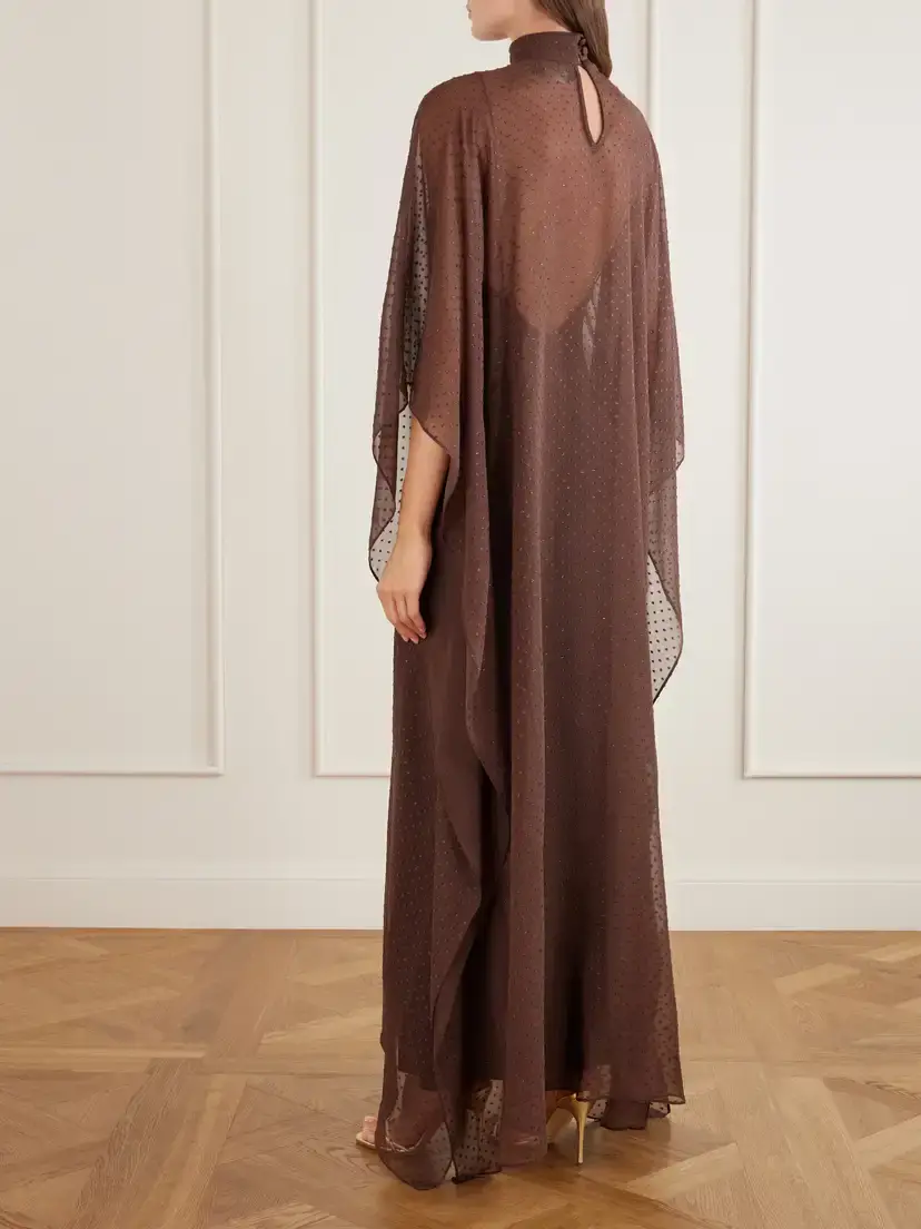 Taller Marmo Muscat Lurex Fil Coupé Silk-blend Chiffon Gown | Thumbnail 3 Taller Marmo Muscat Lurex Fil Coupé Silk-blend Chiffon Gown | Thumbnail 3