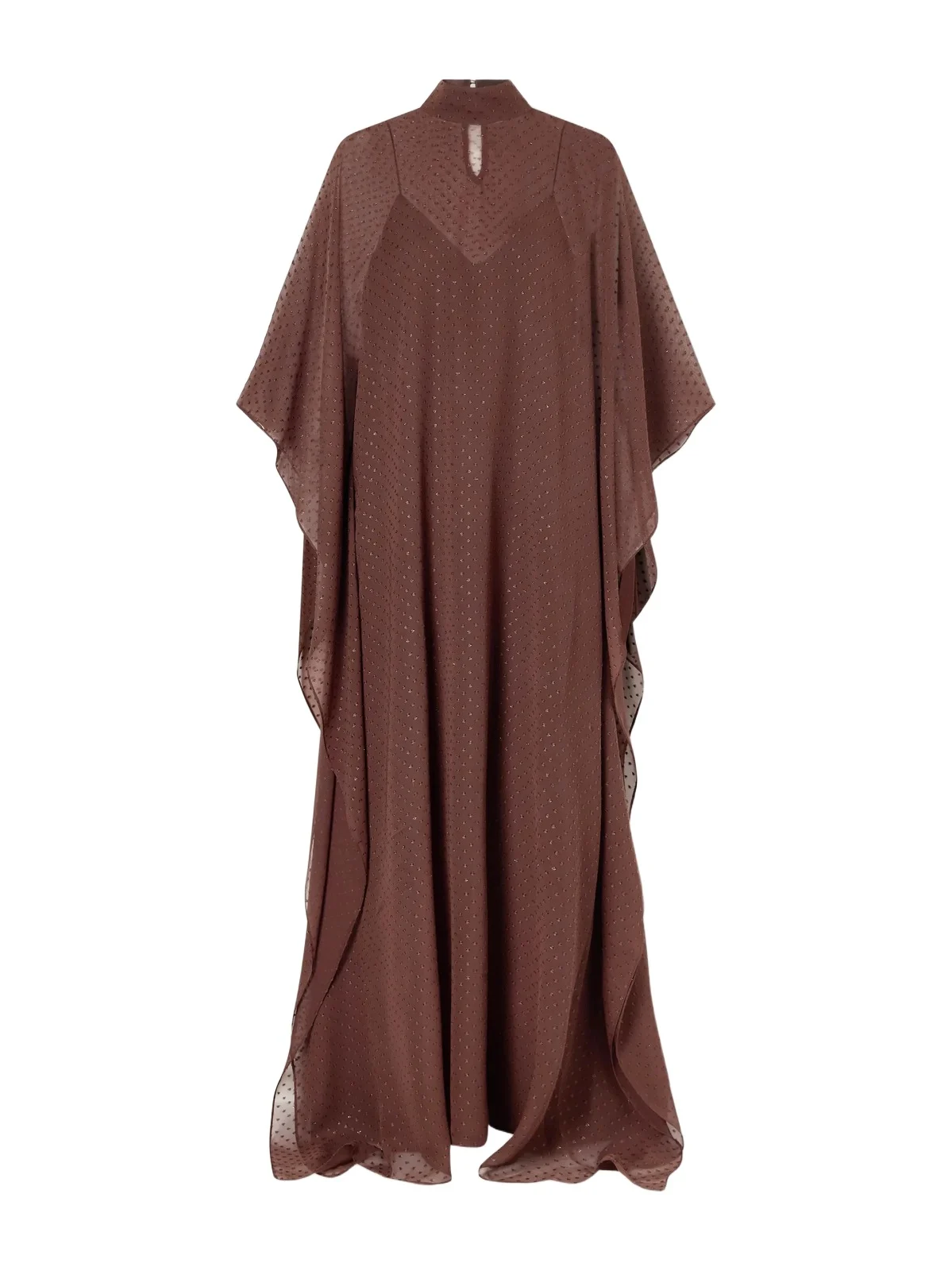 Taller Marmo Muscat Lurex Fil Coupé Silk-blend Chiffon Gown