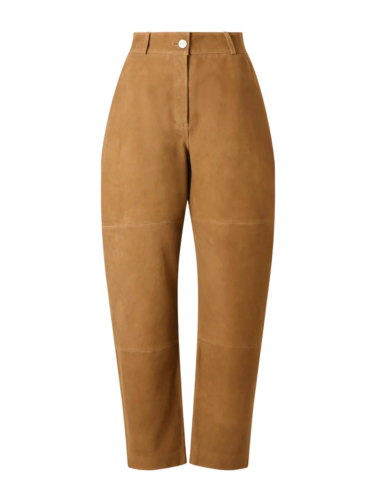 Sculptural Paneled Suede Barrel-leg Pants Sculptural Paneled Suede Barrel-leg Pants