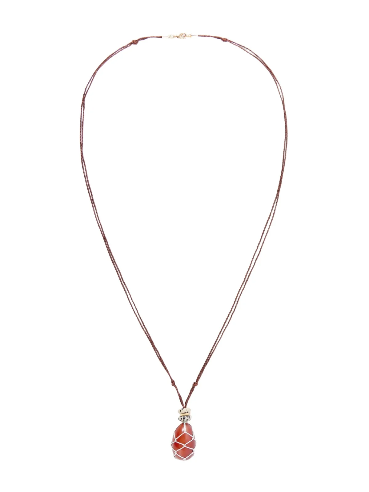 The Net Stone Carnelian Pendant Necklace The Net Stone Carnelian Pendant Necklace