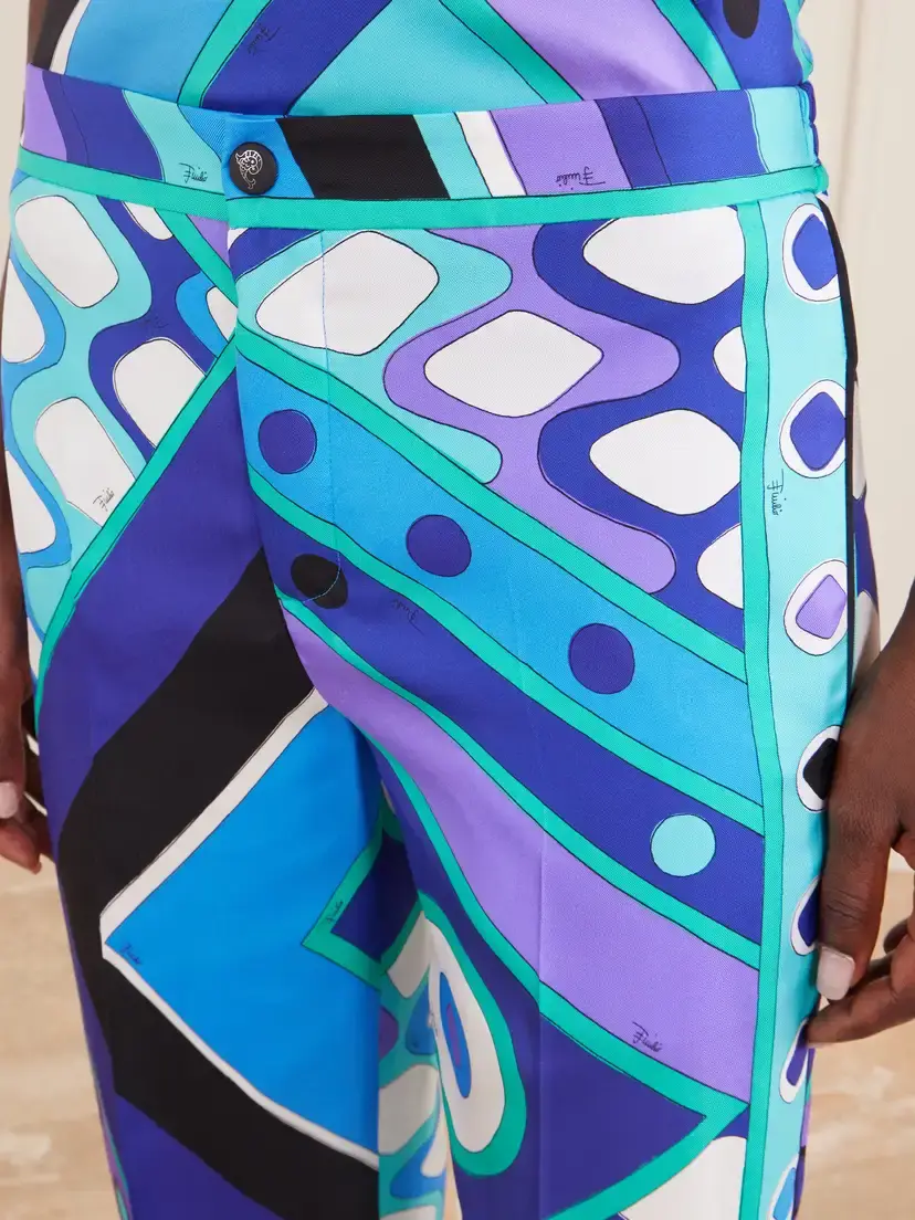 PUCCI Printed Silk-twill Wide-leg Pants | Thumbnail 5