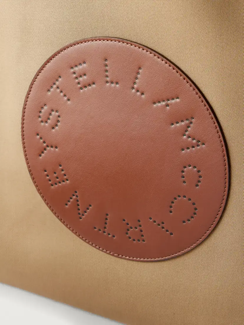 Stella McCartney Logo-embossed Reversible Vegetarian Material And Cotton-twill Tote - Brown | Thumbnail 6 Stella McCartney Logo-embossed Reversible Vegetarian Material And Cotton-twill Tote - Brown | Thumbnail 6