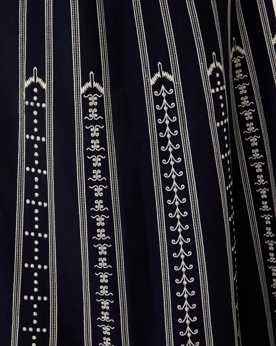 Emporio Sirenuse Camille Skirt with Greek Mask Embroidery | Thumbnail 10 Emporio Sirenuse Camille Skirt with Greek Mask Embroidery | Thumbnail 10