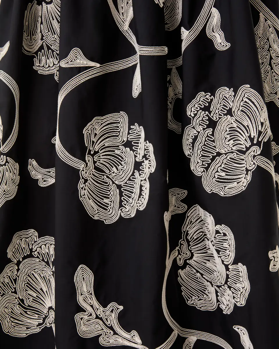 Emporio Sirenuse Ombretta Skirt with Peony Embroidery | Thumbnail 5 Emporio Sirenuse Ombretta Skirt with Peony Embroidery | Thumbnail 5