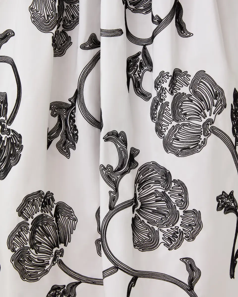 Emporio Sirenuse Ombretta Skirt with Peony Embroidery | Thumbnail 5