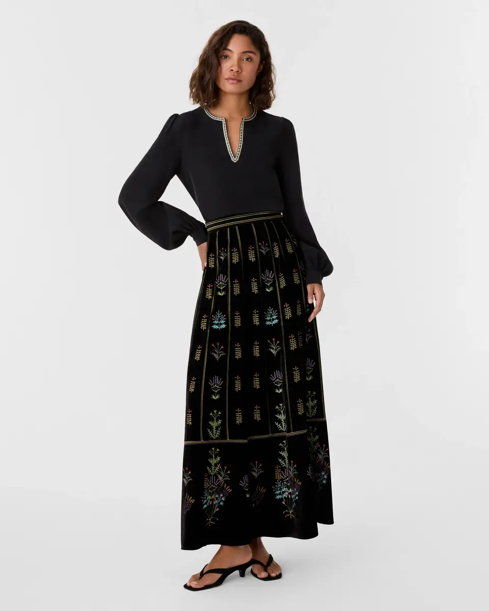 Emporio Sirenuse Vera Blouse with Agra Embroidery | Thumbnail 2 Emporio Sirenuse Vera Blouse with Agra Embroidery | Thumbnail 2