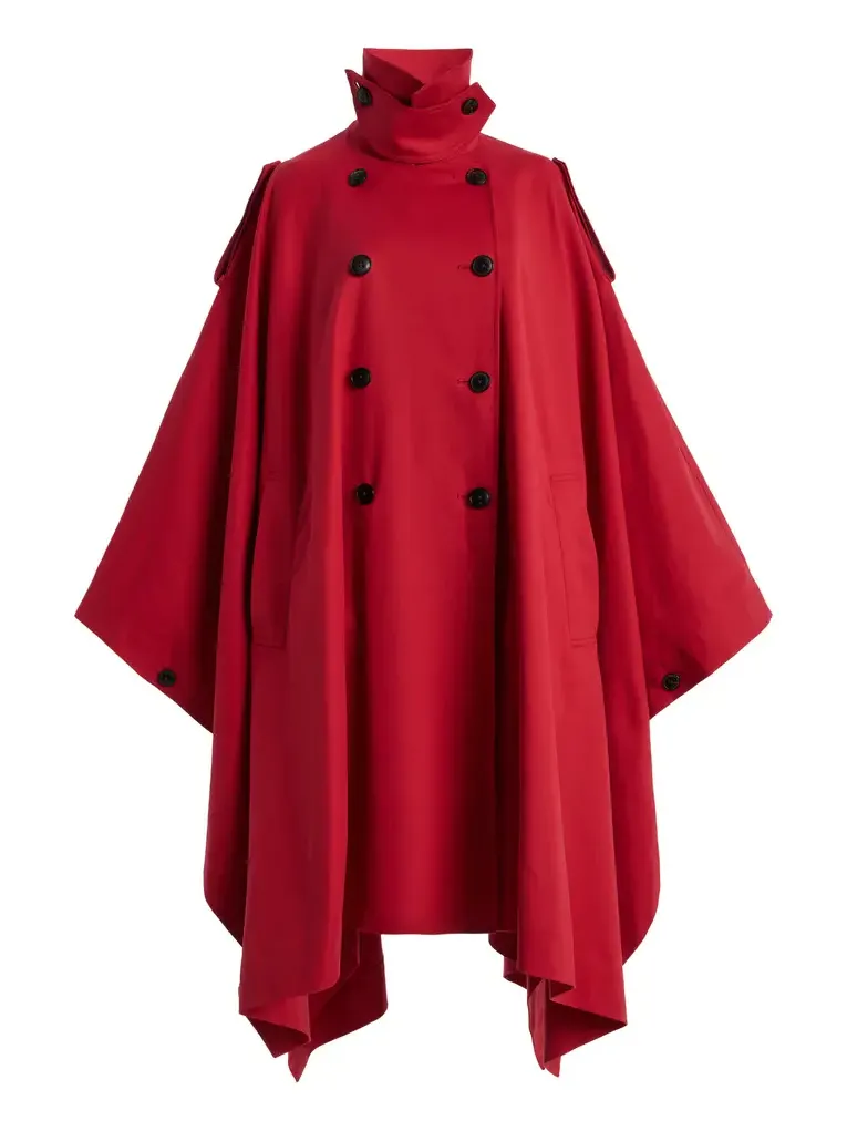 Cotton Cape Trench Coat