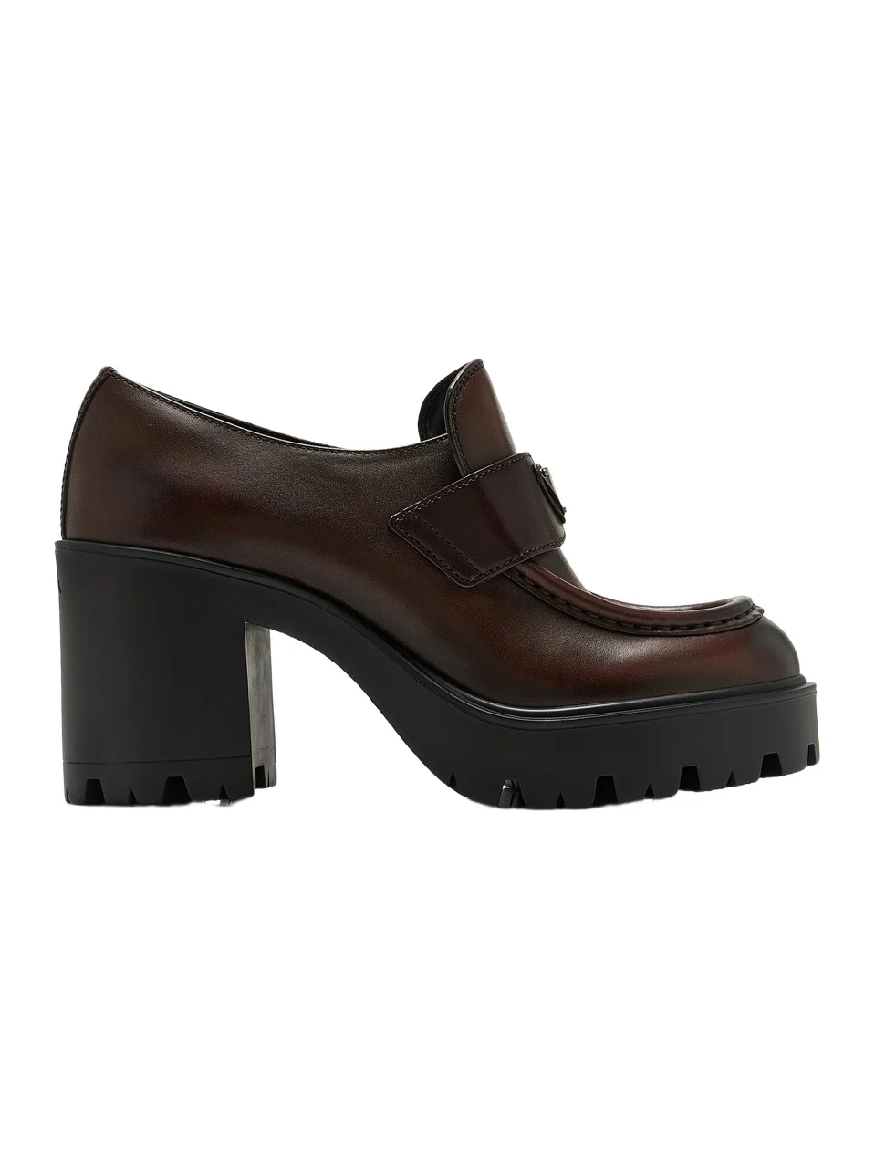 Leather Platform Loafer Pumps Leather Platform Loafer Pumps