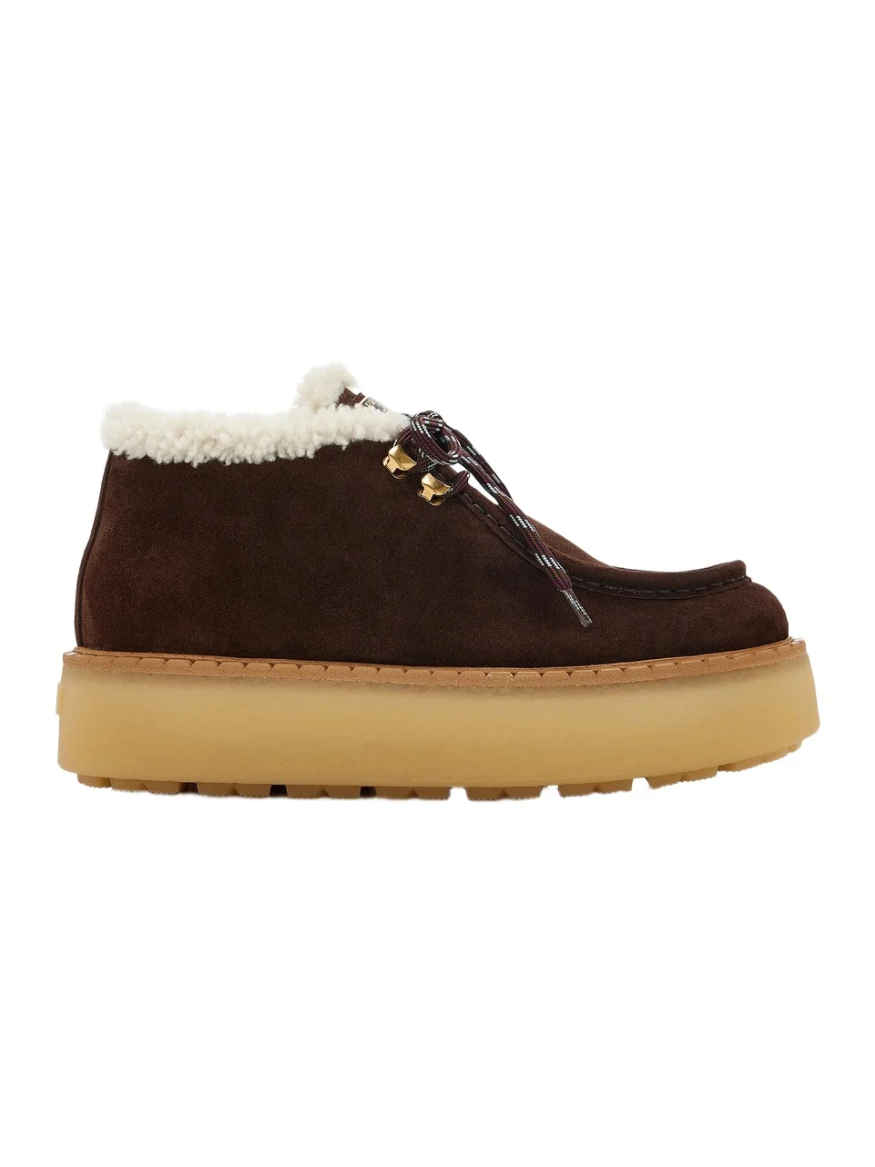 Prada Shearling Chukka Boots
