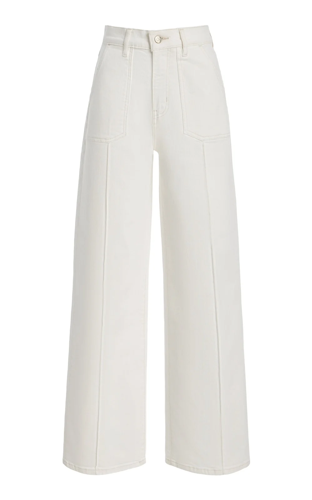 Le Slim Stretch Mid-Rise Palazzo Jeans