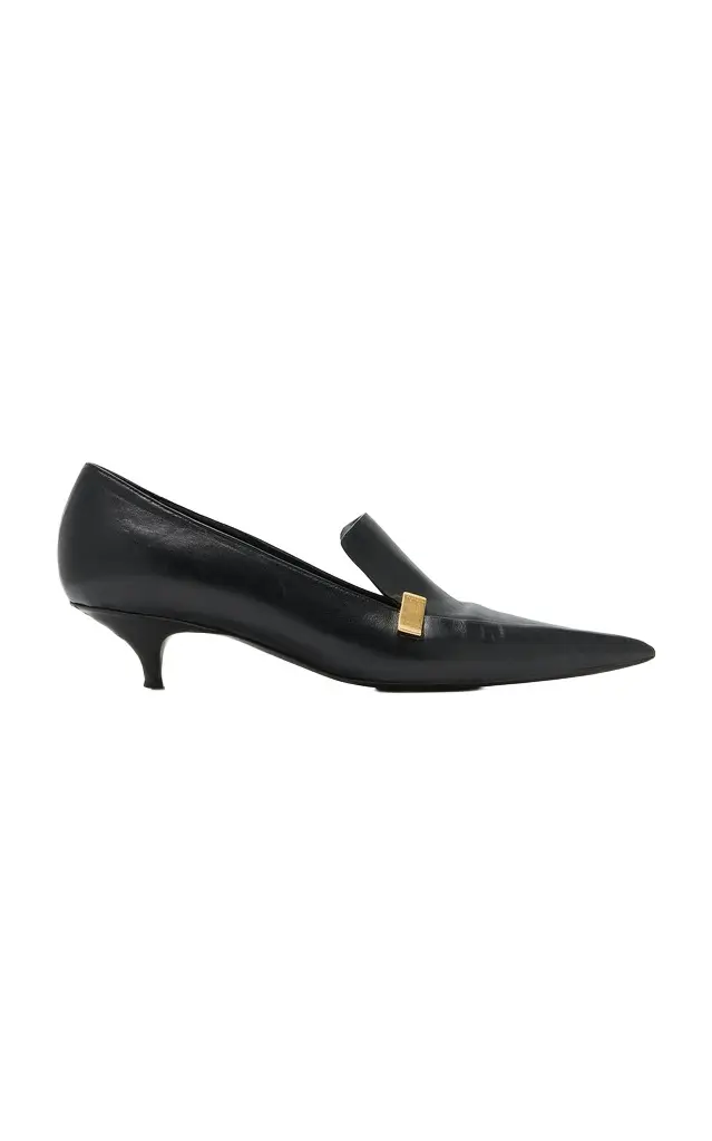 Slash Leather Loafer Pumps Slash Leather Loafer Pumps