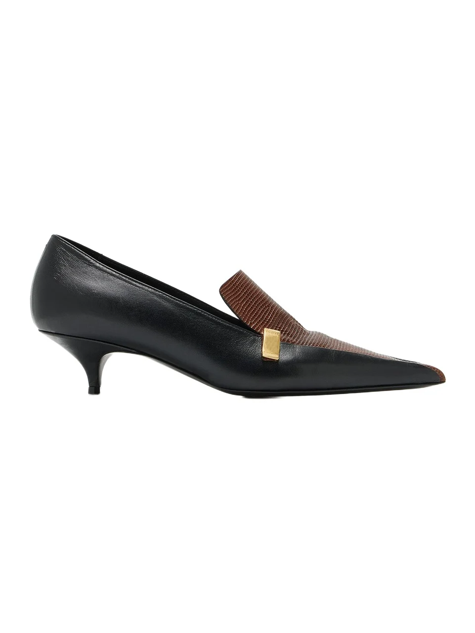 Slash Leather Loafer Pumps
