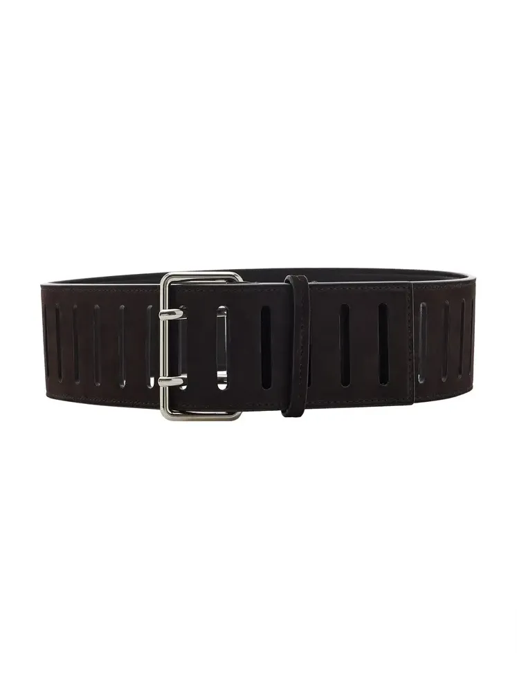 Cut-Out Leather Belt