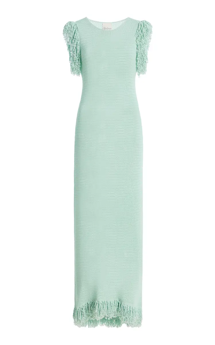 Paris Georgia Fringe Cotton Maxi Dress | Image 1 Paris Georgia Fringe Cotton Maxi Dress | Image 1