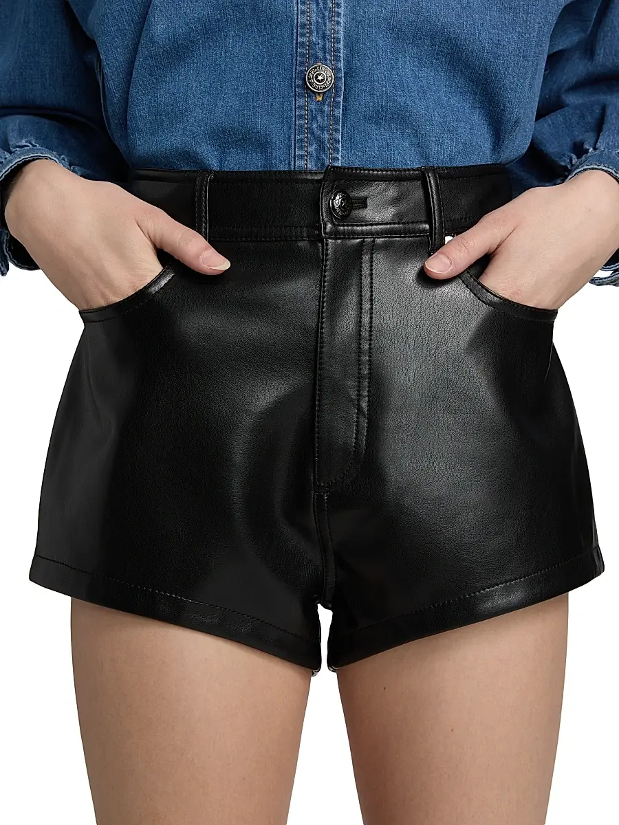 Cinq à Sept Women's Dani Faux Leather Shorts | Thumbnail 6 Cinq à Sept Women's Dani Faux Leather Shorts | Thumbnail 6