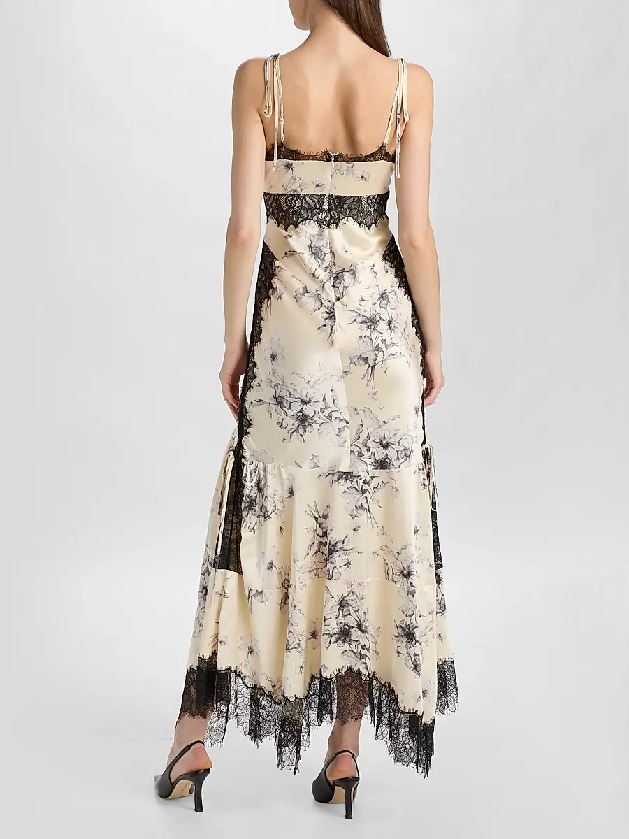 Cinq à Sept Women's Antonella Floral Slip Gown | Thumbnail 5 Cinq à Sept Women's Antonella Floral Slip Gown | Thumbnail 5