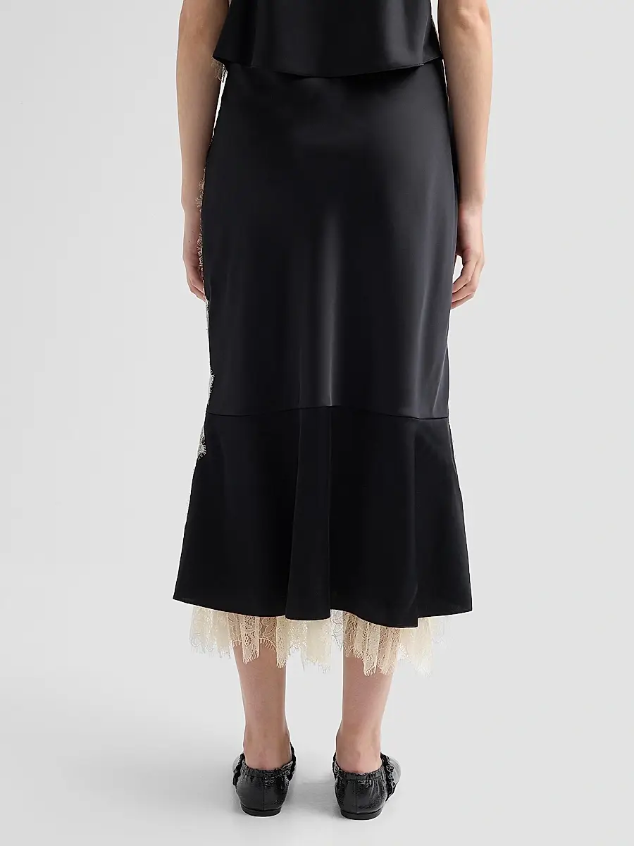 Cinq à Sept Women's Esme Satin Liore Midi Skirt | Thumbnail 3 Cinq à Sept Women's Esme Satin Liore Midi Skirt | Thumbnail 3